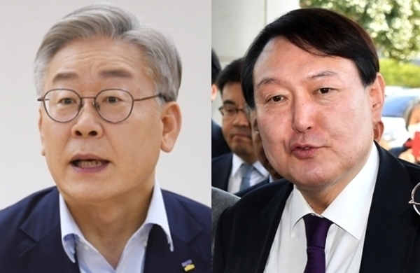 이재명 경기도지사 vs 윤석열 전 검찰총장