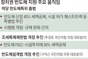 새달 ‘K반도체 벨트 전략’ 발표… 50% 세액공제 담을까