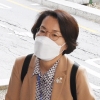 [서울포토]출근하는 임혜숙 장관 후보자