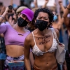 [서울포토] “성폭력 반대” 규탄하는 푸에르토리코 시위대