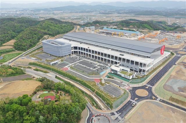오는 9월 준공 예정인 충북 진천군 초평은암산업단지의 롯데글로벌로지스 물류기지.  롯데글로벌로지스 제공