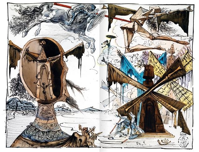 ‘돈키호테 살바도르 달리 에디션’은 초현실주의 미술가 달리의 삽화 54점이 포함됐다.