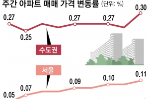 보유세·양도세 강화 조치 이후 서울·수도권 아파트값 더 올라