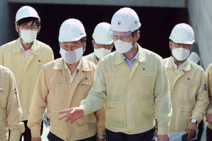 김희겸  재난안전관리본부장, 구리 우수저류시설 점검