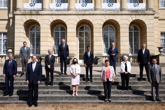 글로벌 법인세 최저세율 합의 도출한 G7 재무장관 