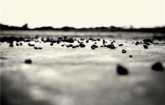 성환, 길 위에서, 담선지(전통창호한지) 프린트, 배접 후 천연옻칠 마감