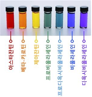 미생물을 통해 생산한 일곱 가지 무지개 색소