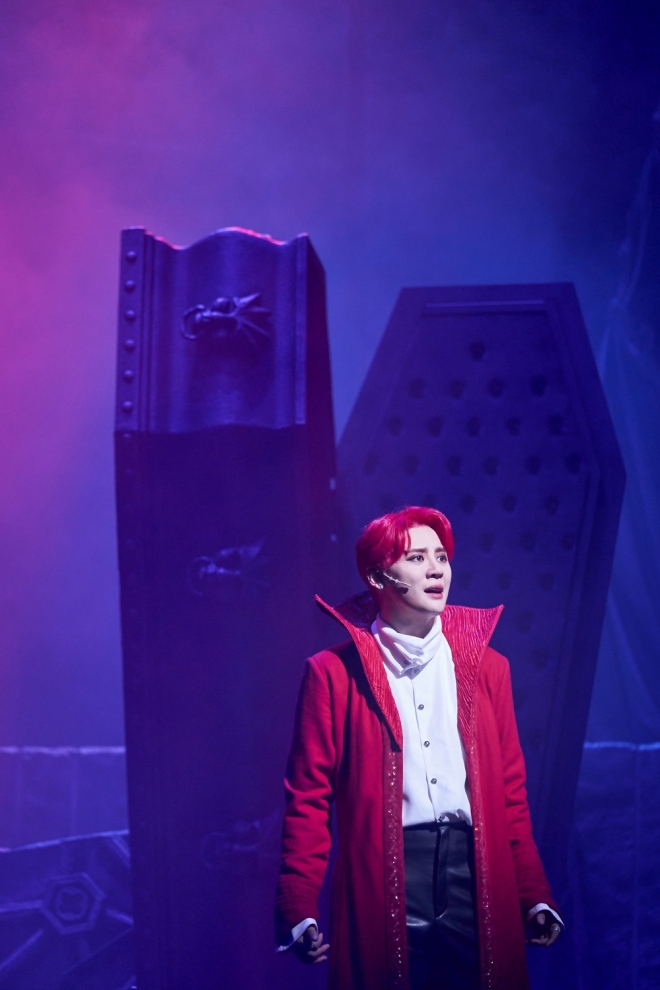 2014년 초연부터 올해 공연까지 네 시즌째 뮤지컬 ‘드라큘라’에서 활약하고 있는 김준수. 오디컴퍼니 제공