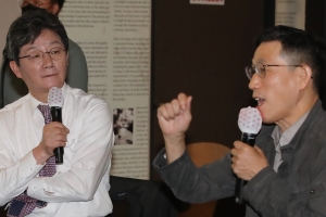 유승민 지지포럼 참석한 진중권 “윤석열, 메시지 안 보여 불안”