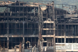 쿠팡 물류센터 CCTV 공개…지하2층 선반 불꽃서 불길 번지는데 스프링클러 작동 안해