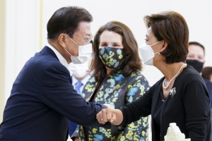 文대통령, 美의회 지한파 그룹 만나 “전문직 비자 쿼터 지원” 당부