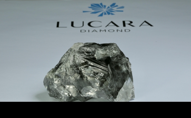 보츠와나에서 발견된 1174캐럿 다이아몬드. 루카라 다이아몬드 홈페이지 캡쳐