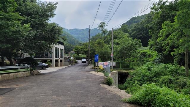 하남시의 강력한 행정으로 말끔해진 남한산성 북측 고골계곡 모습.