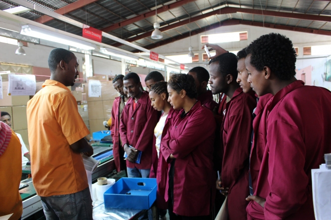 에티오피아의 코이카-LG 희망직업훈련학교에서 재학생들이 교육을 받고 있다. 코이카 제공