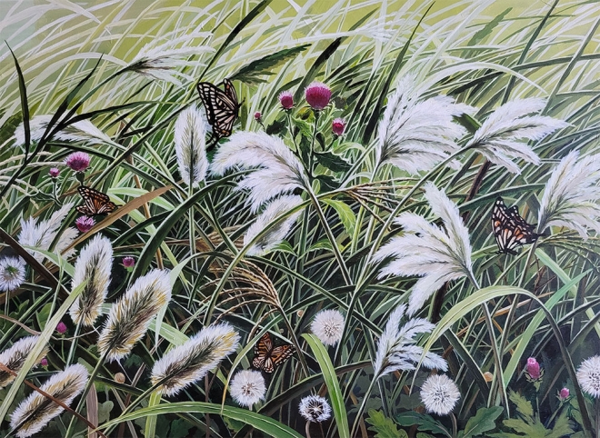 이은영, 생명력, acrylic on canvas, 72.7x90.9cm