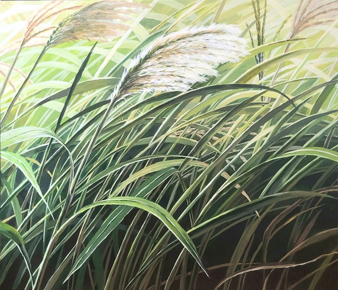 이은영, 조용한 울림-실바람, acrylic on canvas, 45.4x53.0cm