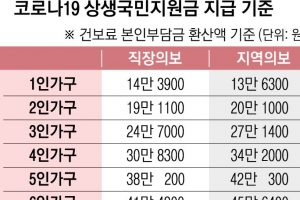 건보료 30만원 ‘외벌이 4인가구’… 새달 상생지원금 100만원 받는다