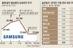 올 애플·TSMC 주가 껑충… ‘경영 공백’ 삼성은 5% 뚝