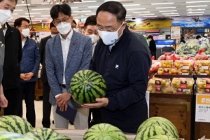 [포토] ‘수박은 얼마인가요?’…농산물 가격 동향 점검