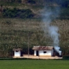 [서울포토] 연기피어오르는 북한땅
