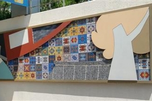 금천, 주차장에 정조대왕 능행차 타일벽화