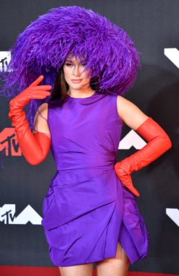 US singer-songwriter Kacey Musgraves arrives for the 2021 MTV Video Music Awards at Barclays Center in Brooklyn, New York, September 12, 2021. (Photo by ANGELA  WEISS / AFP)/2021-09-13 07:27:07/ <연합뉴스
