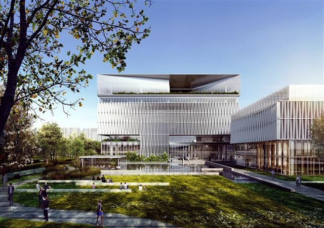 서울 강서구 통합신청사 설계공모 당선작인 ‘강서 진경도원’ 투시도. 강서구 제공