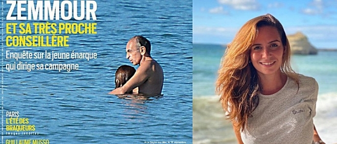 프랑스 정계에 돌풍을 일으키고 있는 에리크 제무르(63)가 자신의 보좌관인 사라 크나포(28)와 해변에서 데이트하는 모습이 찍혀 논란이 일고 있다. 파리마치 표지와 크나포 인스타그램