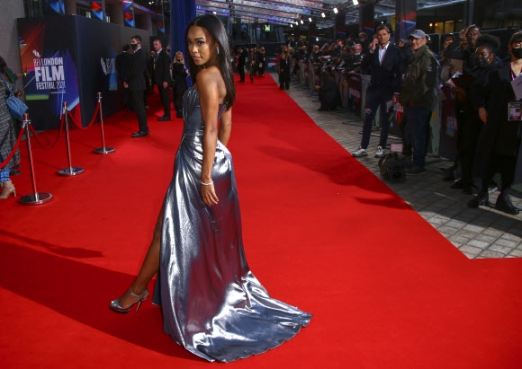 Zaria poses for photographers upon arrival at the opening of the London film festival and the World premiere of the film ‘The Harder They Fall’ in London Wednesday, Oct. 6, 2021. (Photo by Joel C Ryan/Invision/AP) 100621127327, 21334631,/2021-10-09 00:19:01/ <연합뉴스