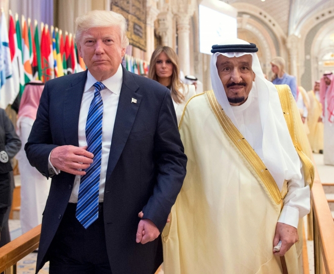 트럼프 전 대통령의 첫 해외방문국이었던 사우디