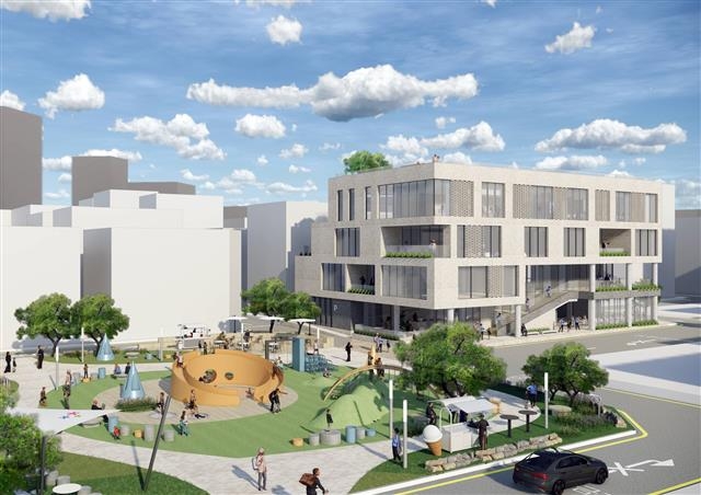 서울 서초구 양재동에 2024년 들어설 예정인 구룡공영주차장 조감도. 서초구 제공