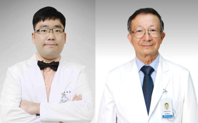 명지병원 엠제이(MJ)백신연구소 조동호(왼쪽) 교수와 김광남(오른쪽) 교수. MJ 백신연구소 제공