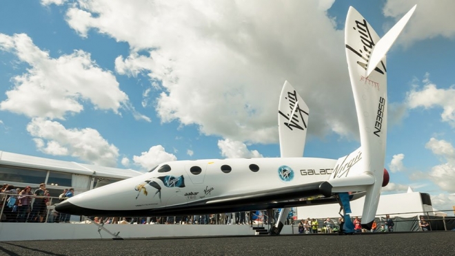 영국 우주 기업 버진 갤럭틱의 우주 비행선 ‘VSS 유니티’