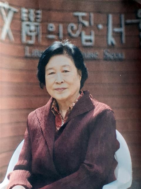 20주년을 앞둔 문학의집·서울에서 김후란 이사장.