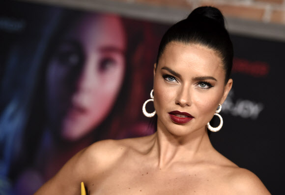 Adriana Lima arrives at the premiere of “Last Night in Soho” on Monday, Oct. 25, 2021, at the Academy Museum of Motion Pictures in Los Angeles. (Photo by Jordan Strauss/Invision/AP)