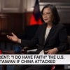 대만 총통 “中 침공 땐 미국이 지킬 것” 미군 주둔 첫 확인