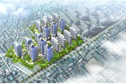 광명8구역 개발예정 조감도.