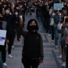 비정규직 노동자 300여명 청계광장서 ‘기습 촛불집회’