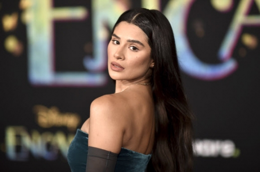 Diane Guerrero arrives at the premiere of “Encanto” on Wednesday, Nov. 3, 2021, at the El Capitan Theatre in Los Angeles. (Photo by Richard Shotwell/Invision/AP)
