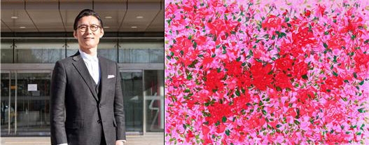 이범헌, 꽃춤(花舞)-Flower Dance, 91x65.2cm Mixed media, 2021