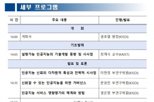 정보통신정책연구원, ‘신뢰 기반의 인공지능 사회 구현을 위한 정책 방향과 과제’ 심포지엄 18일 온라인 생중계