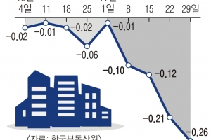 1년 새 1억 이상 빠진 세종… 아파트값 19주 연속 하락