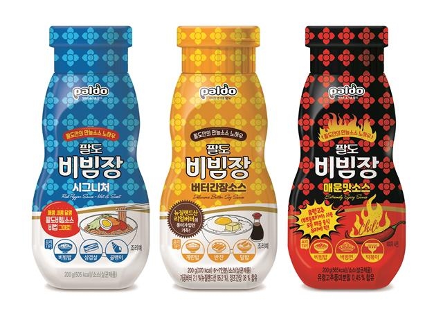 ‘팔도비빔장’, ‘매운맛소스’, ‘버터간장소스’