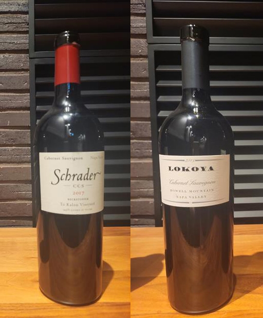 미국 캘리포니아 내파밸리에서 생산되는 컬트와인 ‘슈레이더’(왼쪽)와 ‘로코야’(오른쪽) 와인. 현지에서도 메일링리스트에 올라야 3년을 기다려 2병을 살 수 있는 와인들이 최근 국내에 소량 수입돼 와인마니아들의 관심이 집중되고 있다.