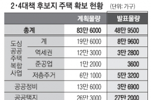 서울 등 대도시에 49만여 가구 공급… 10개월 만에 목표 물량의 60% 발굴