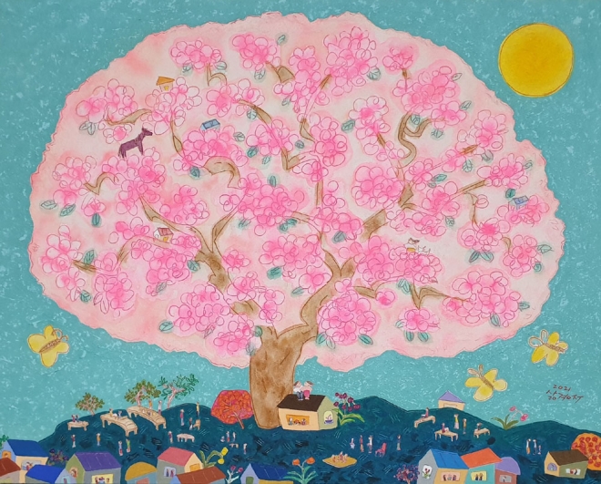 조경주 우리집향 90.9×72.7cm .2021.acrylic on canvas