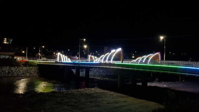 충북 영동군 황간면의 올갱이다리. 영동군 제공