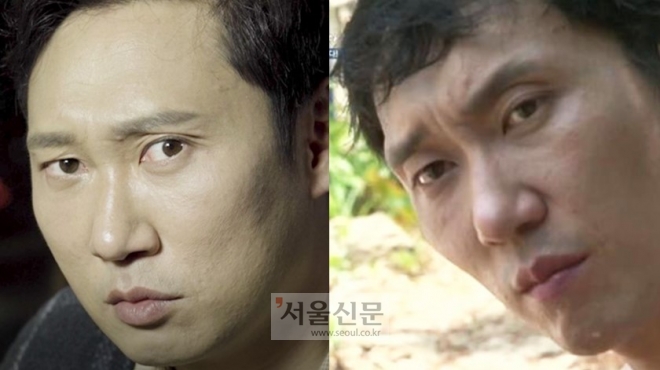 생선대가리 카레를 맛본 당시의 표정비교(사진=MBN)