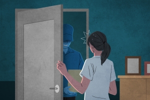 “택배입니다” 속이고 강도질…주민들이 달려들어 범인 붙잡았다