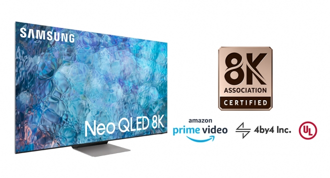 삼성 Neo QLED 8K와 8K 협회, 아마존 로고 이미지. 삼성전자 제공